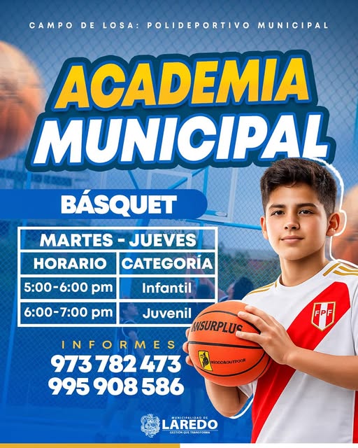 ⚽🏆 𝐄𝐋 𝐃𝐄𝐏𝐎𝐑𝐓𝐄 𝐍𝐎 𝐒𝐄 𝐃𝐄𝐓𝐈𝐄𝐍𝐄 𝐄𝐍 𝐋𝐀𝐑𝐄𝐃𝐎: 𝐀𝐂𝐀𝐃𝐄𝐌𝐈𝐀 𝐌𝐔𝐍𝐈𝐂𝐈𝐏𝐀𝐋 𝐃𝐄 𝐁𝐀𝐒𝐐𝐔𝐄𝐓 🏆